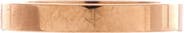 Pre-Owned Cartier C de Cartier Wedding Band Ring 18K Rose Gold 3mm