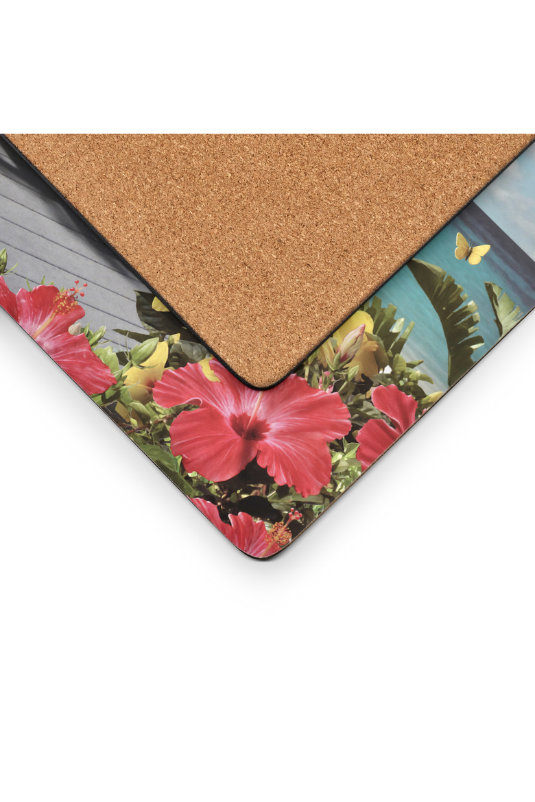 In The Sunshine Set of 4 Cork Back Placemats, Alternate, color, Multi
