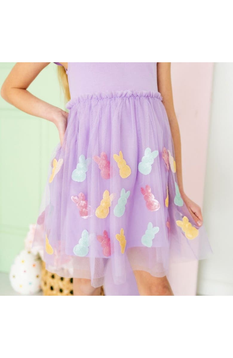 Sweet Wink Easter Peeps Flutter Sleeve Tutu Dress, Alternate, color, 