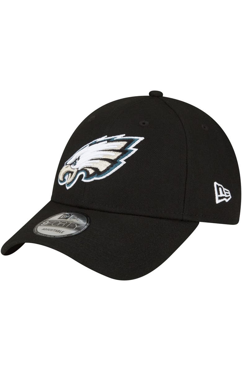 New Era Men's New Era Black Philadelphia Eagles The League 9FORTY Adjustable Hat, Main, color, 