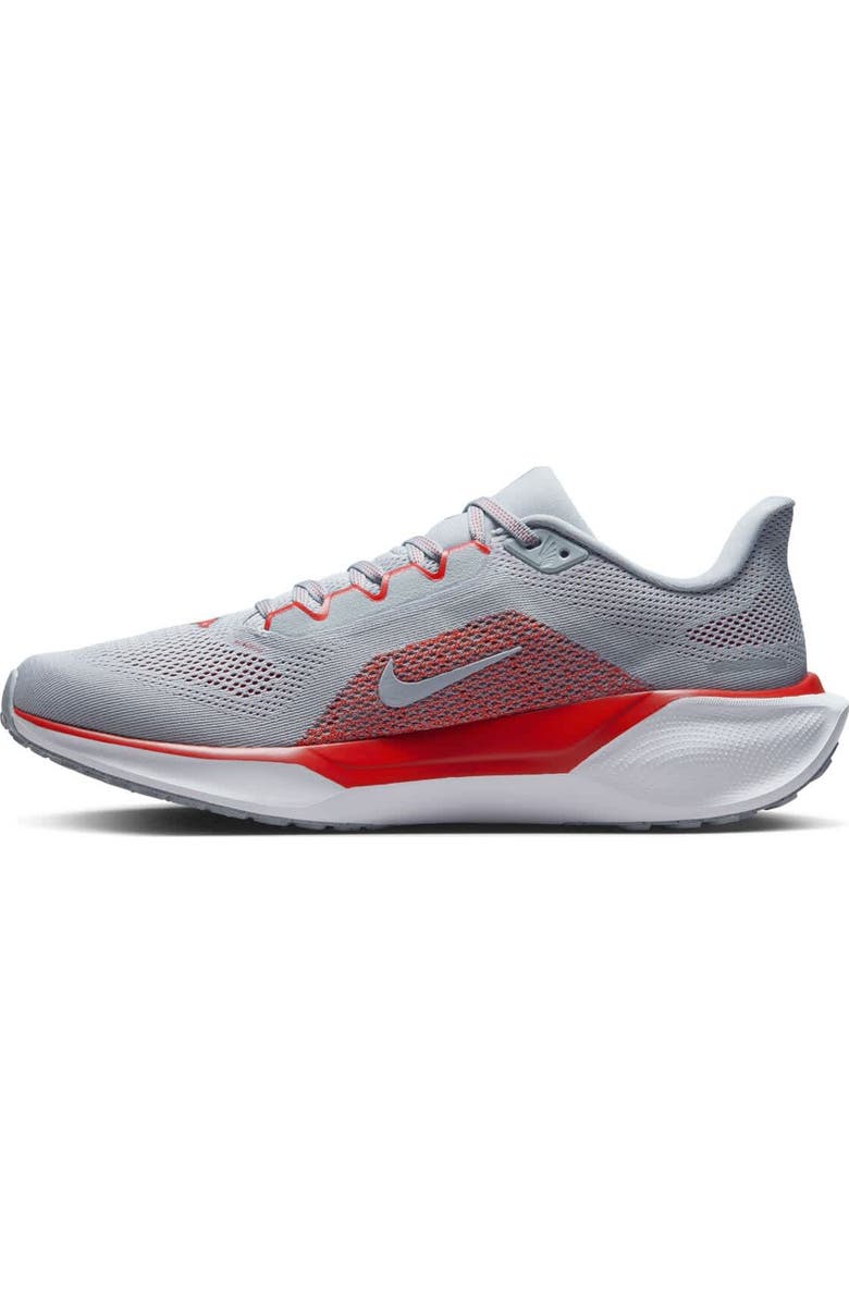 Nike Unisex Nike Gray Arkansas Razorbacks Zoom Pegasus 41 Running Shoes, Alternate, color, Gray