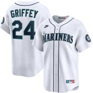 Nike Men's Nike Ken Griffey Jr. White Seattle Mariners Throwback Cooperstown Collection Limited Jersey