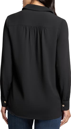 Jones New York Side Button Popover Tunic Top | Nordstrom