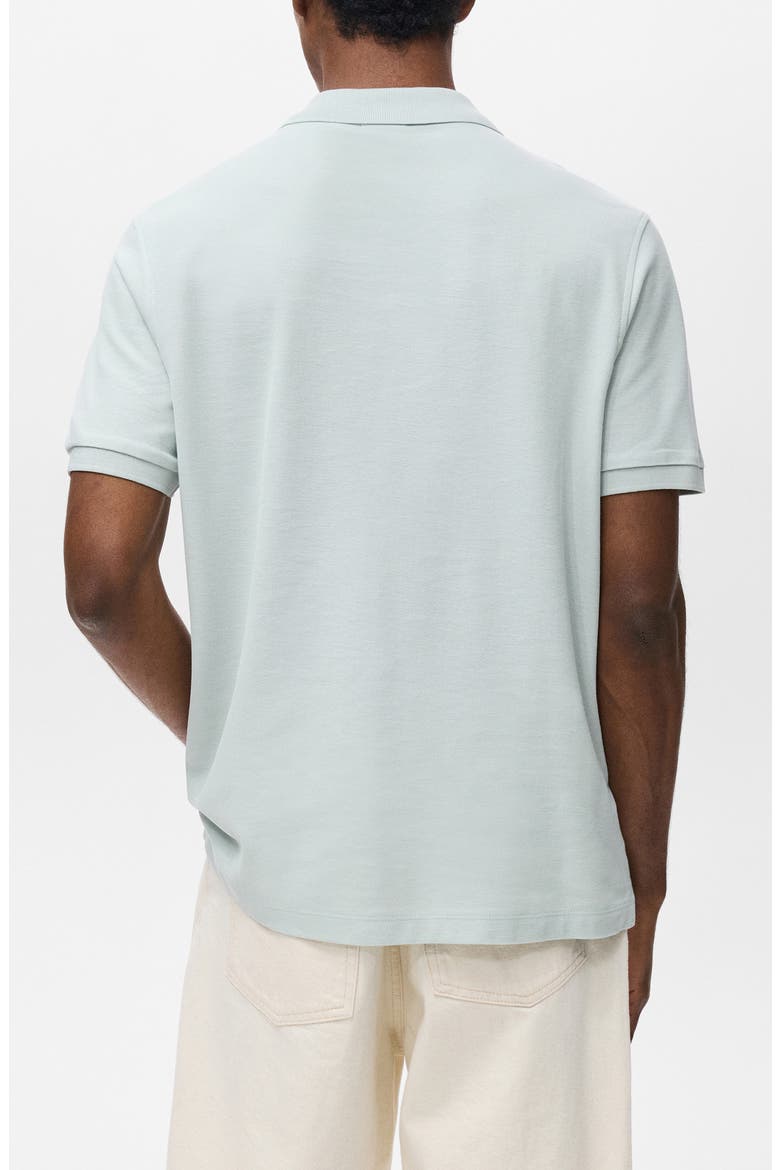 Regular Fit Cotton Piqué Polo, Alternate, color, SKY BLUE