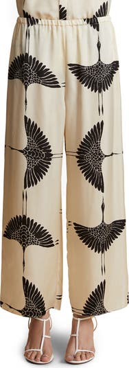 【Khaite】 Mindyプリントツイルパンツ Khaite - Mindy Natural Printed Pant | Mitchell Stores