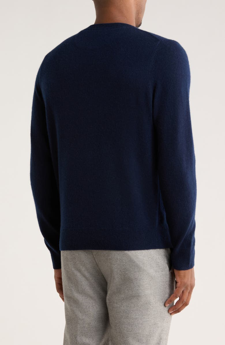 Nordstrom Cashmere Crewneck Sweater, Alternate, color, Navy Night