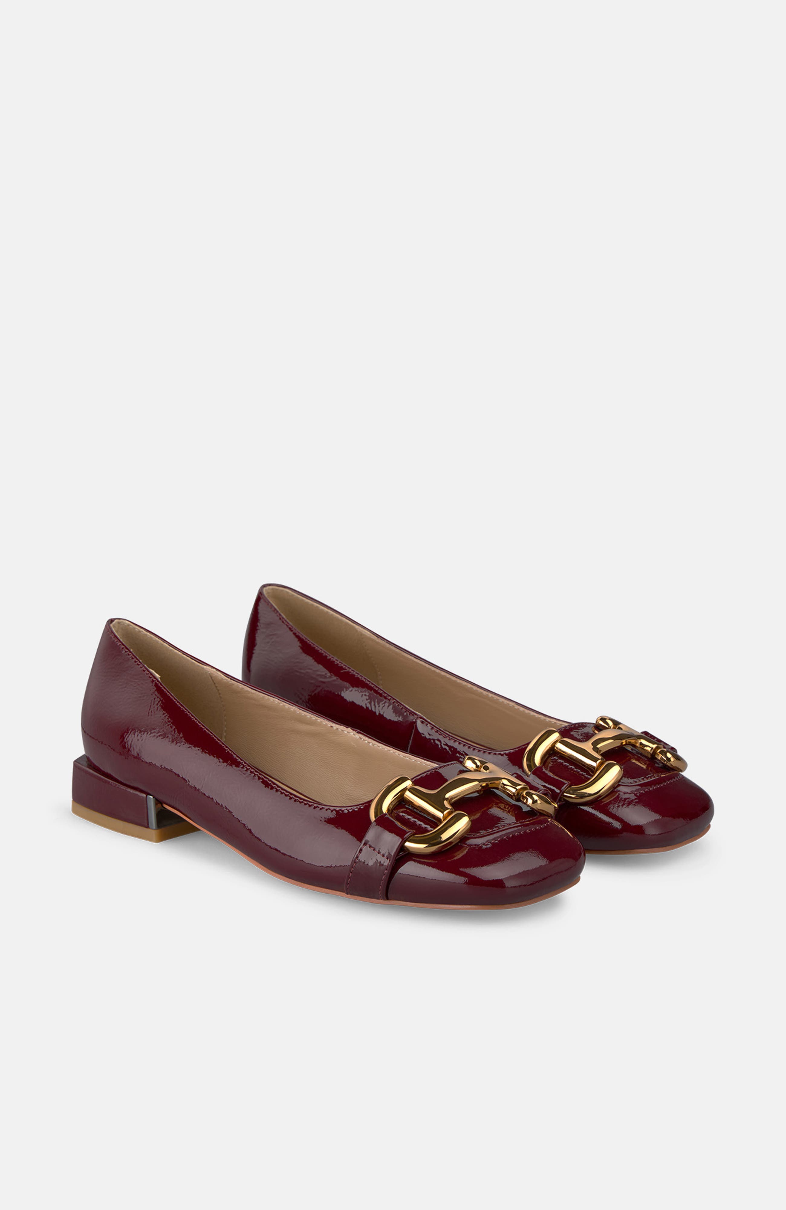 Stirrups Flat Shoe, Main, color, Wine
