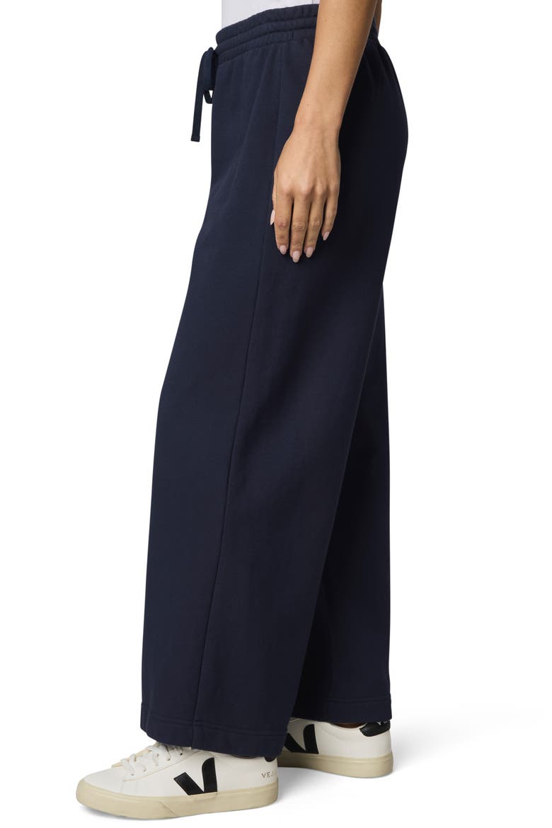 Matilda Wide Leg Terry Pants, Alternate, color, NAVY BLUE