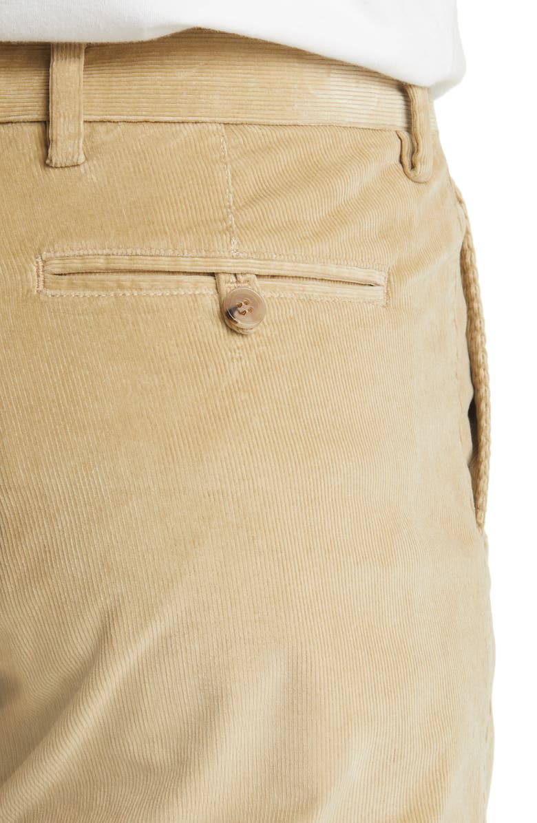 Scott Barber Supima Cotton Stretch Corduroy Chino Pants, Alternate, color, Khaki