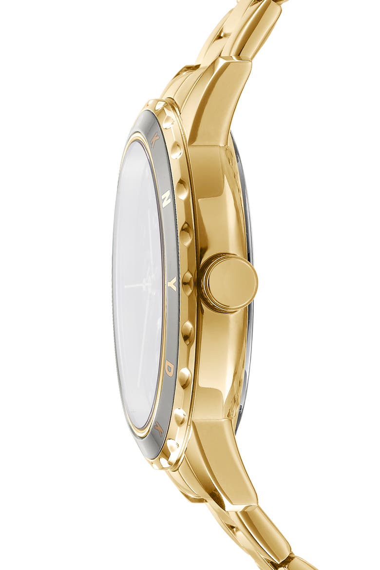 Three Hand Quartz Bracelet Watch, 38mm, Alternate, color, GOLD