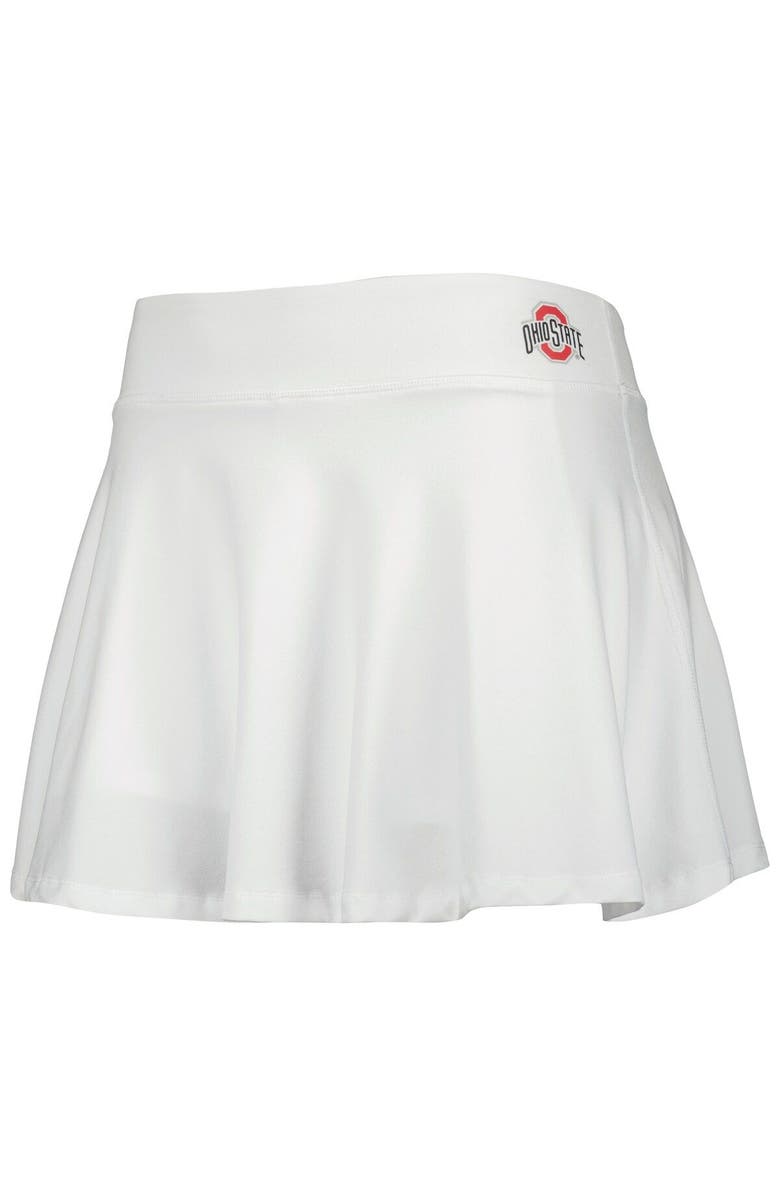 ZOOZATZ Women's ZooZatz White Ohio State Buckeyes Flowy Skort, Alternate, color, White