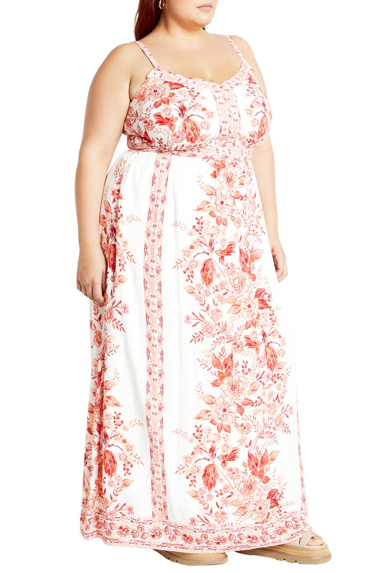 Pretty Thing Floral Maxi Dress, Alternate, color, BLUSH