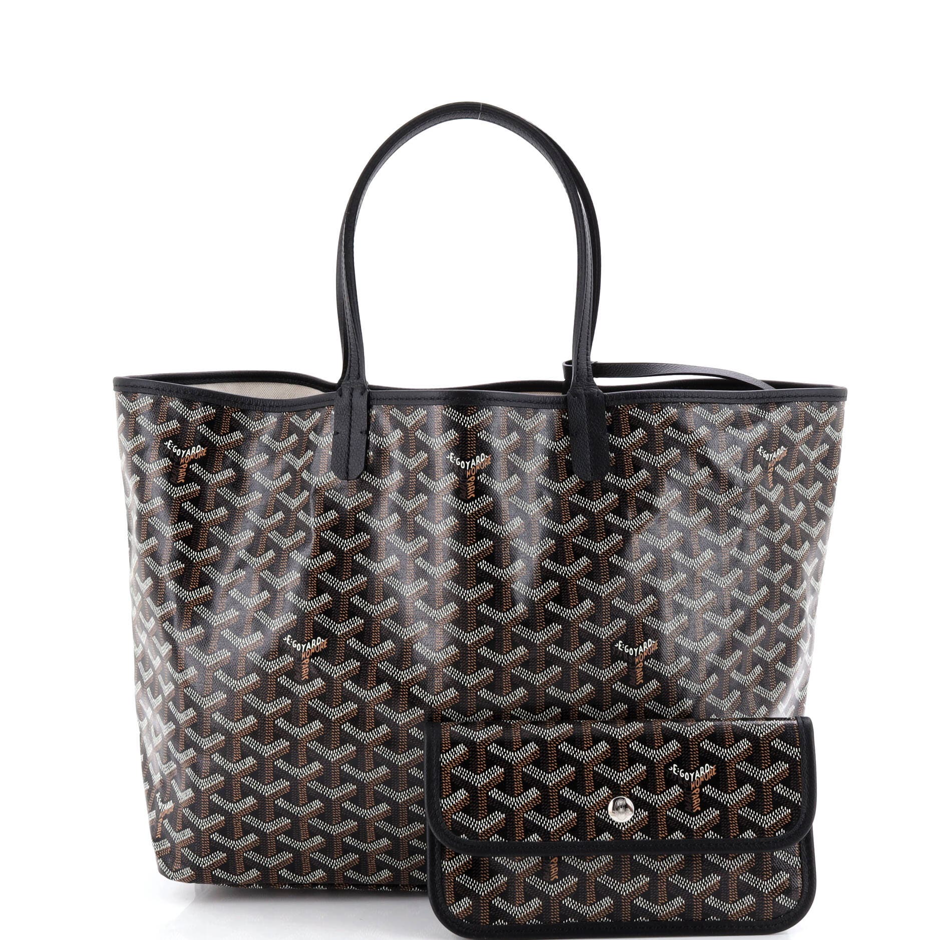 Pre-Owned Goyard Saint Louis Tote Coated Canvas PM, Alternate, color, Black
