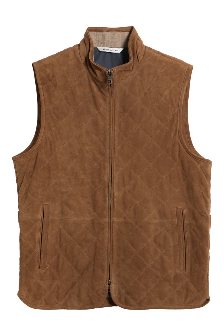 Essex Quilted Suede Vest, Alternate, color, SAWGRASS