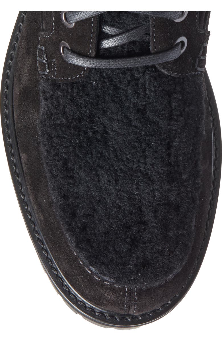 Aquatalia Isaac Genuine Shearling Moc Toe Boot, Alternate, color,