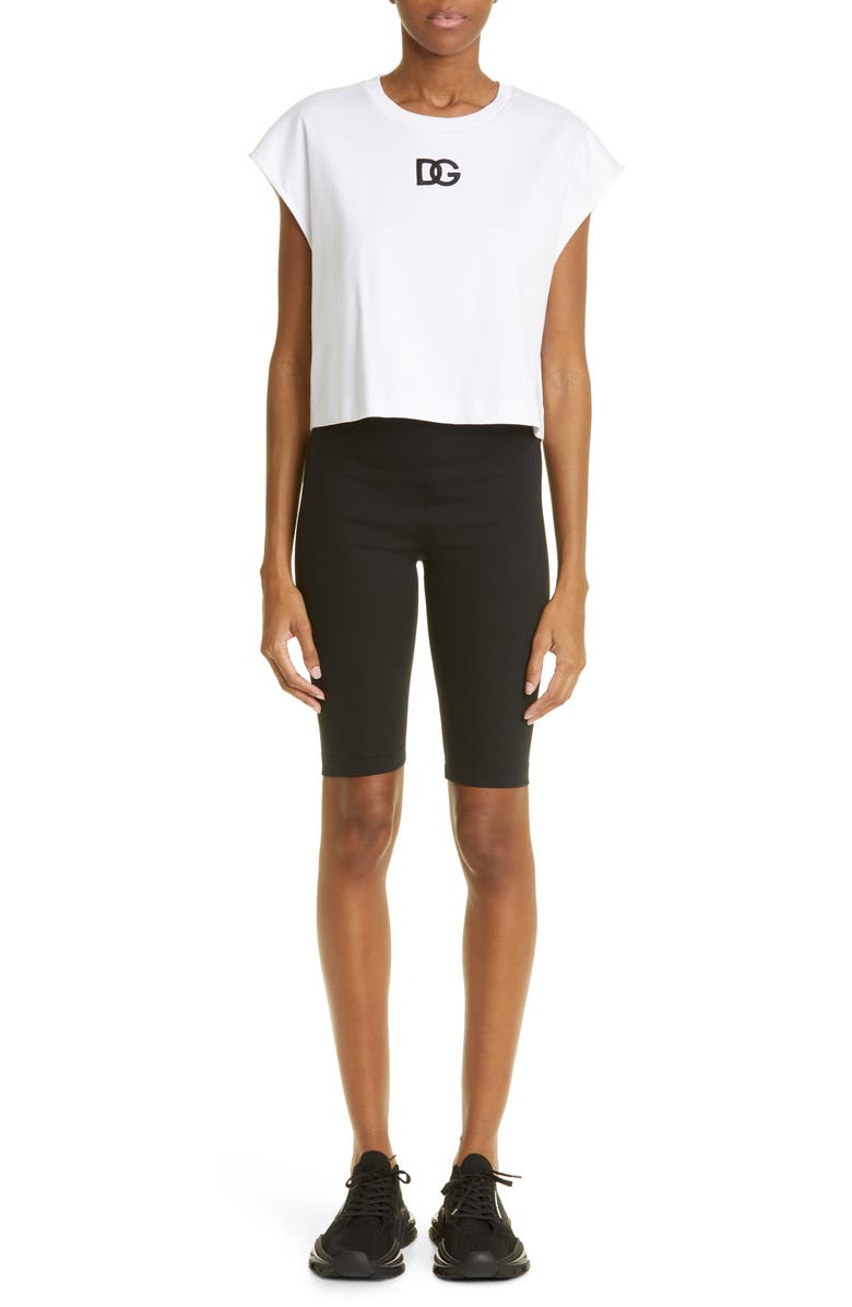 Dolce&Gabbana Logo Biker Shorts, Alternate, color, 