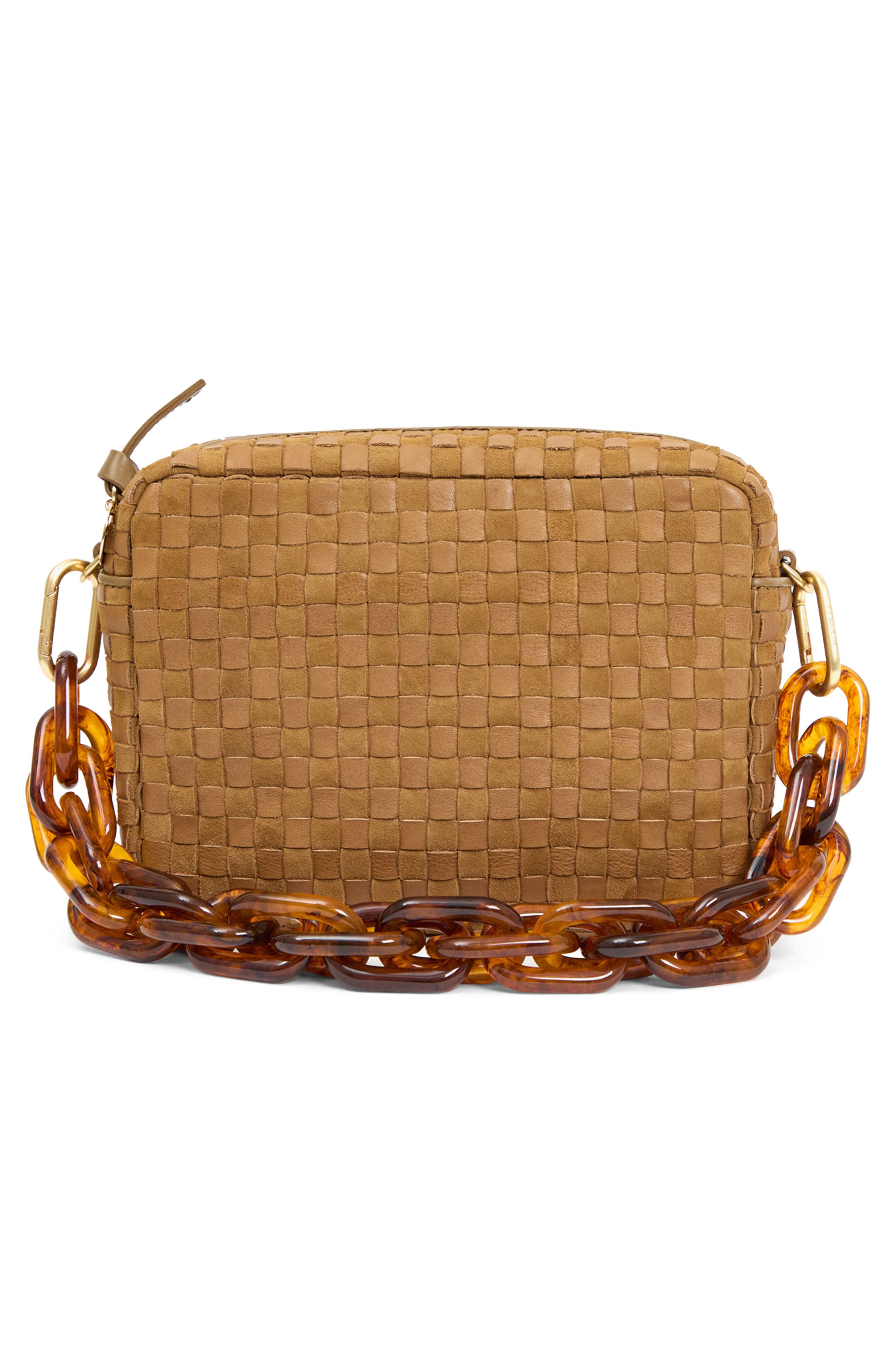 Midi Sac Woven Crossbody Bag, Alternate, color, SEQUOIA