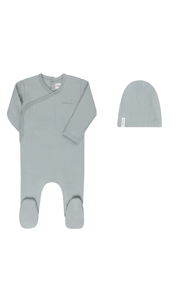 Ely
s 
Co. Cotton Little One Collection - Footie + Beanie, Main, color, Blue