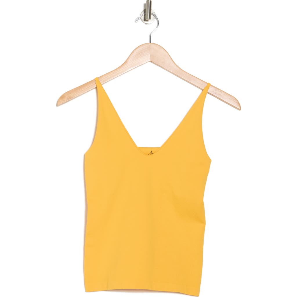 Shop Free People Intimately Seamless Scoop Neck Camisole In Orange Combo