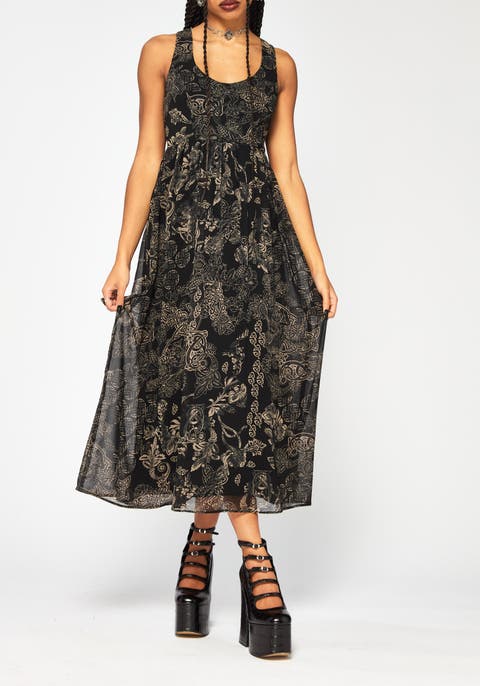 Surge Celtic Print Cami Midaxi Dress
