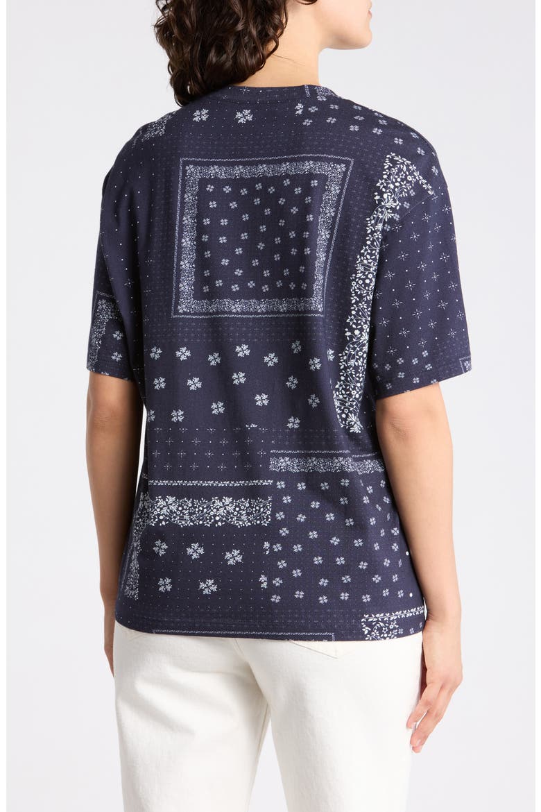 Karter Ex-Boyfriend T-Shirt, Alternate, color, AG BANDANA DEEP NAVY