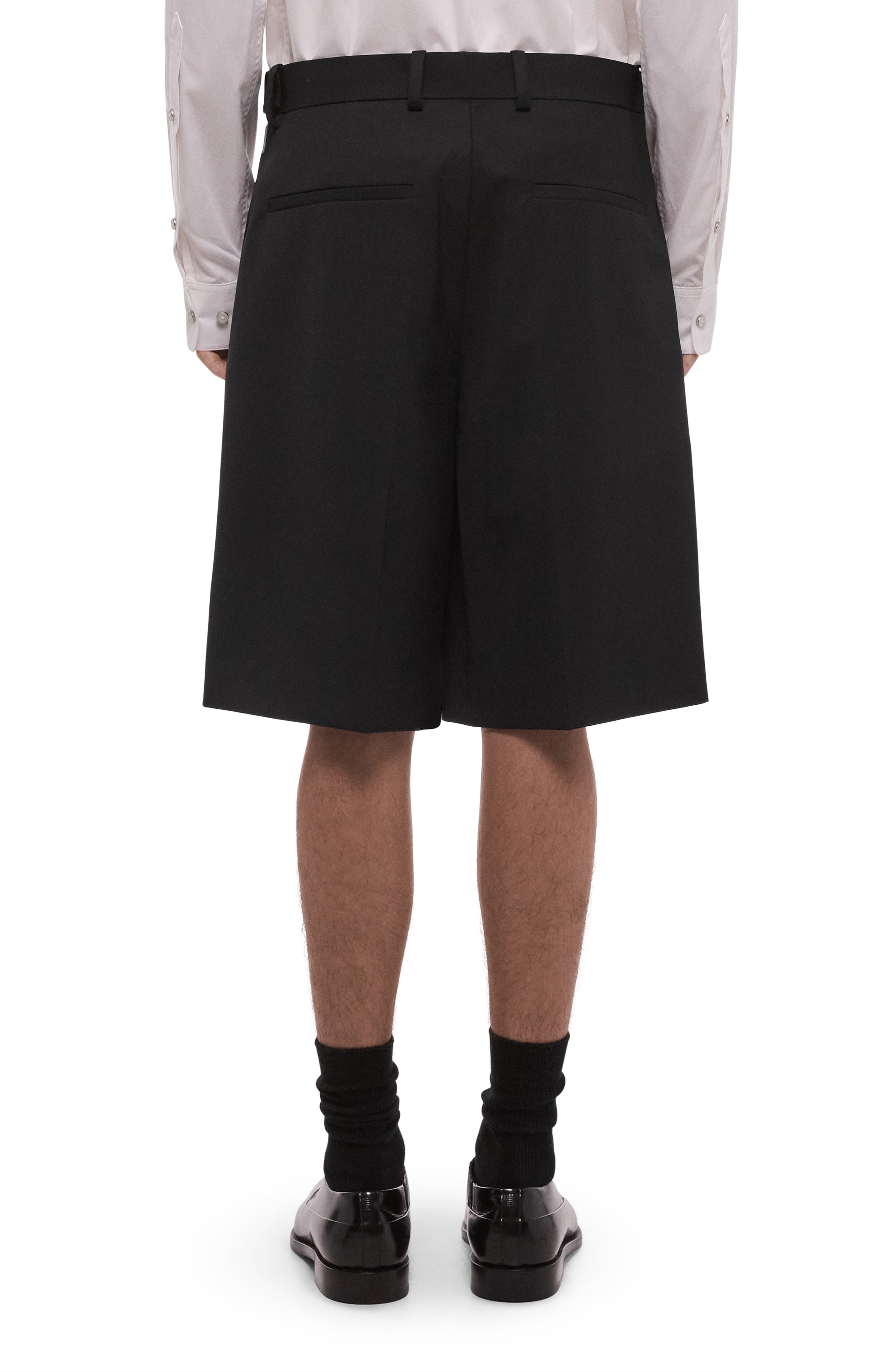 Gab Pleated Wool Shorts - image 2