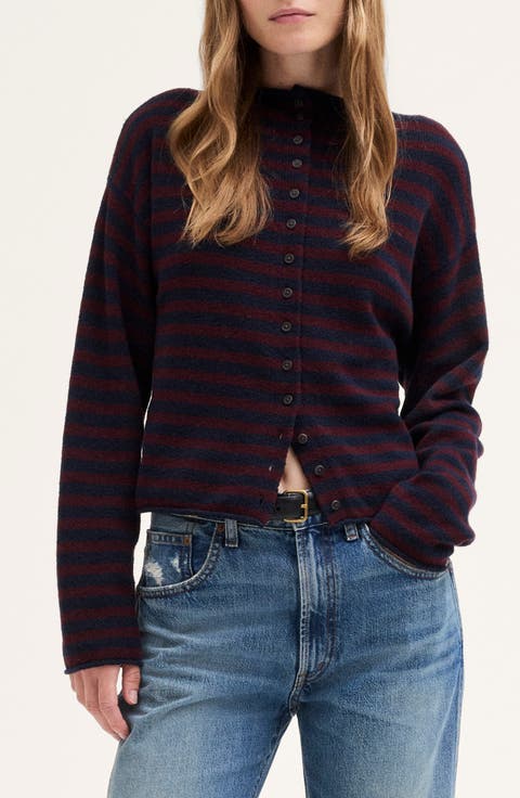 Funnel Neck Cardigan
