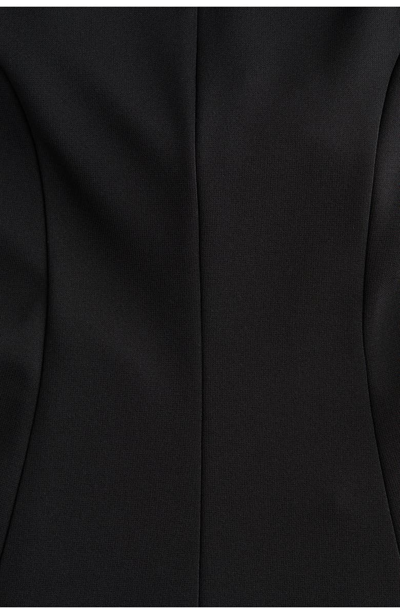 H&M Low-back Jersey Dress, Alternate, color, Black