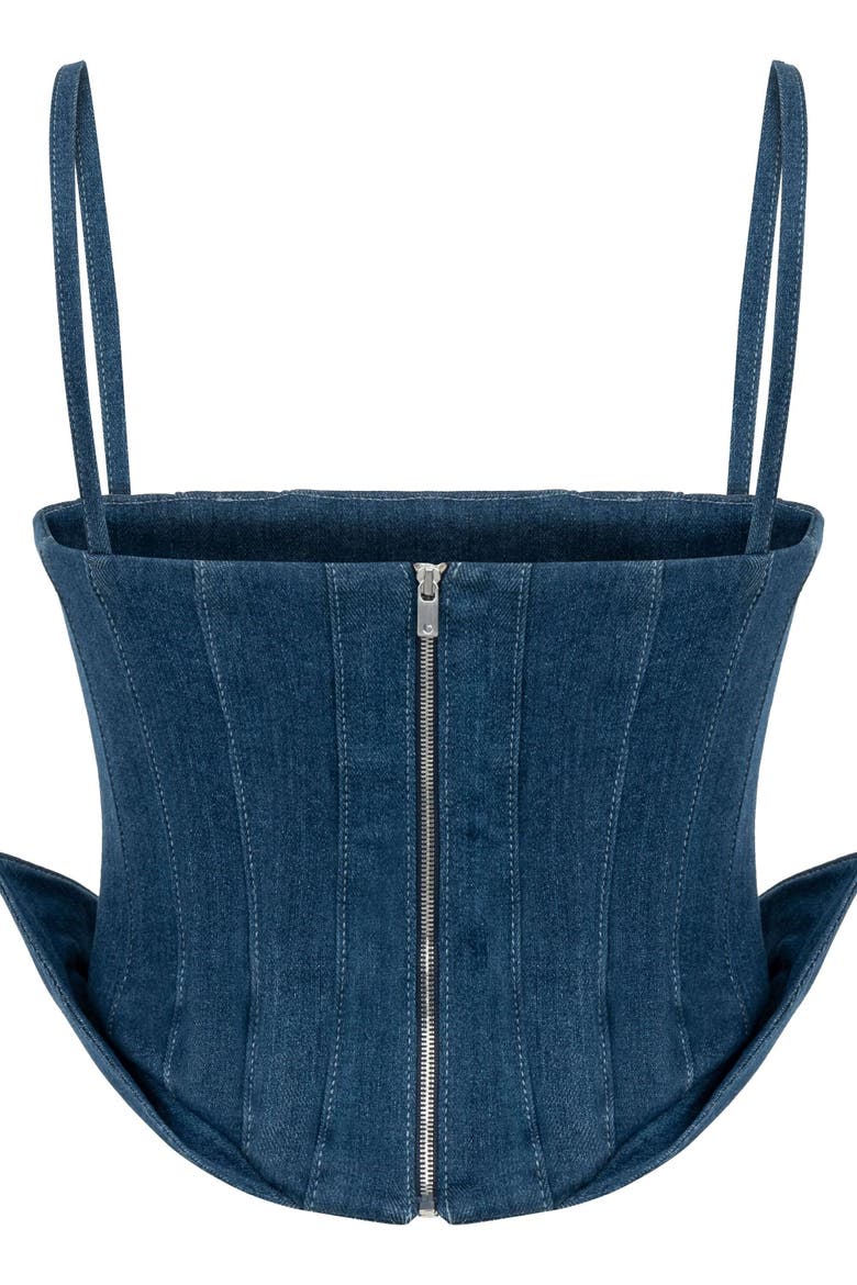 Sosa Denim Top, Alternate, color, Blue