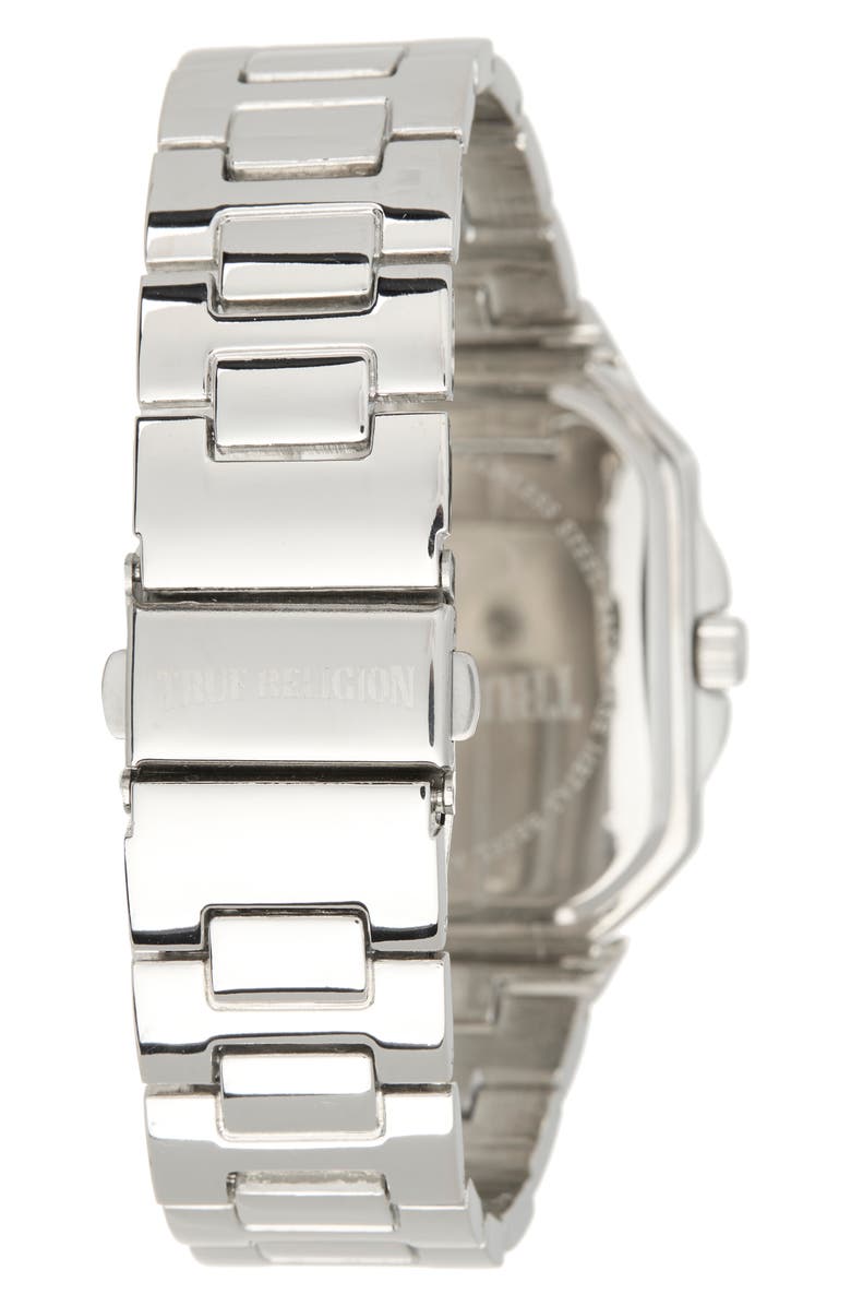 True Religion Square Quartz Bracelet Watch, 40mm, Alternate, color, Silver