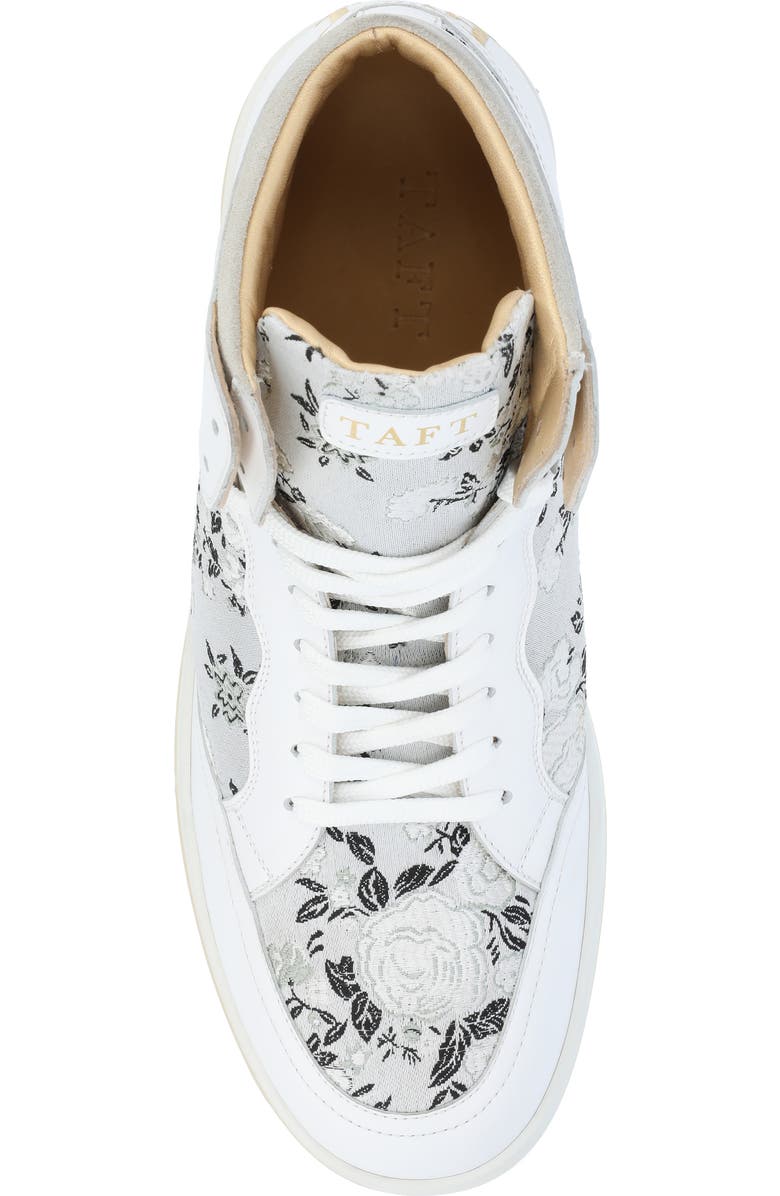 TAFT The Rapido Woven High Top Sneaker, Alternate, color, White Eden