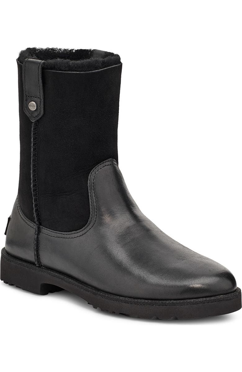UGG<sup>®</sup> Romely Short Genuine Shearling & Leather Boot, Main, color,