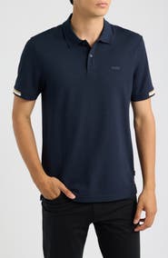 BOSS Parlay Solid Cotton Piqué Polo