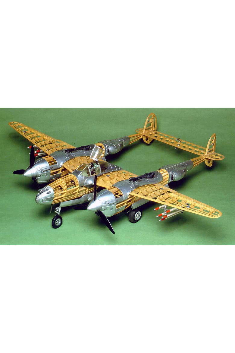 Lockheed P38 Lightning Model Kit, Alternate, color, Multicolored