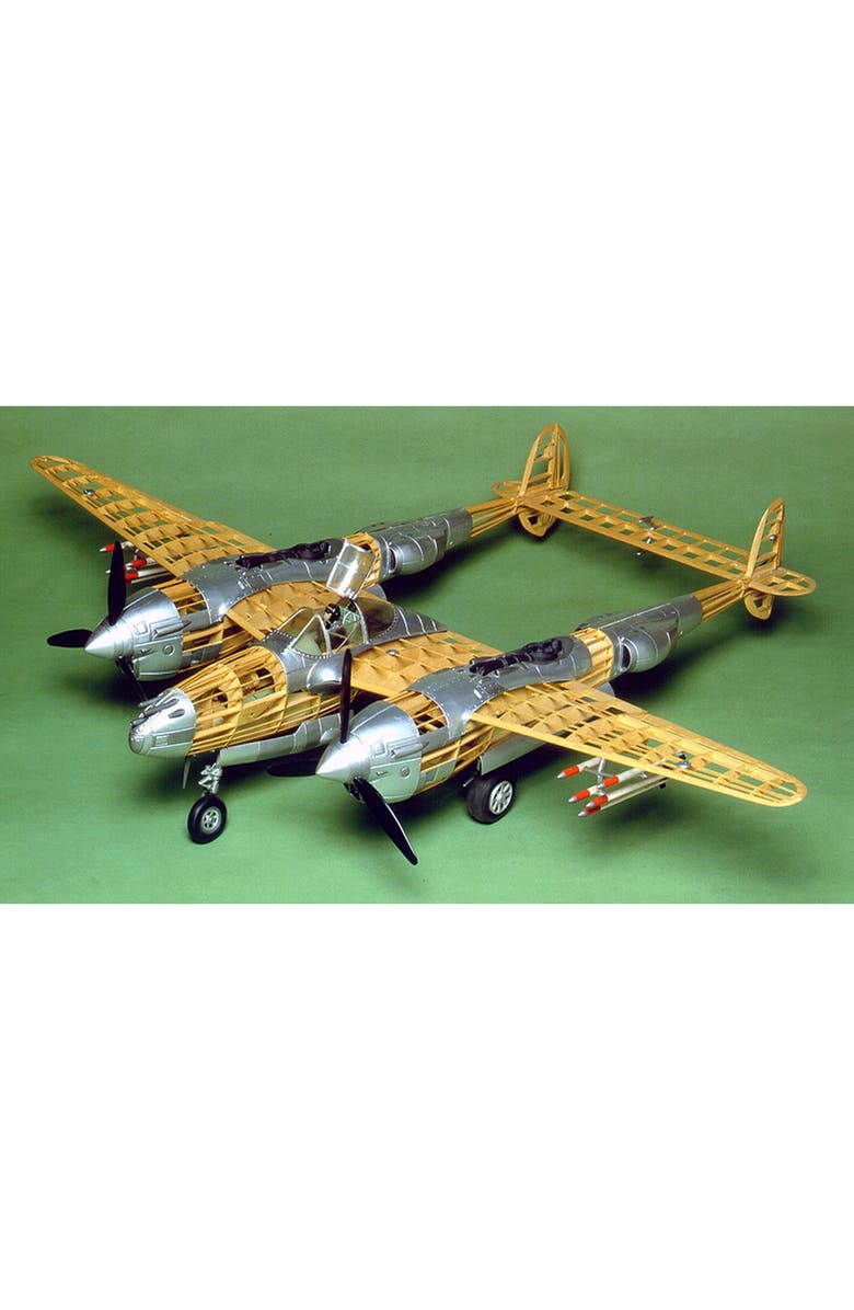 Guillow
s Lockheed P38 Lightning Model Kit, Alternate, color, 
