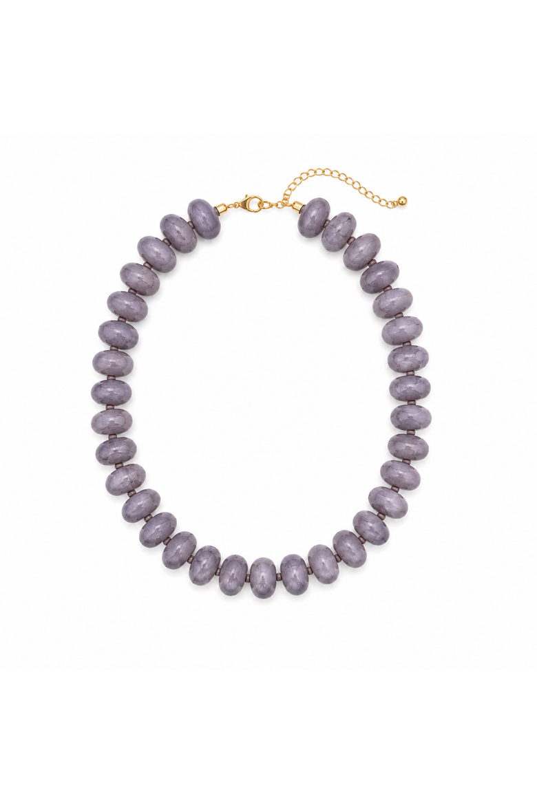 Silver Lining Grey Necklace, Main, color, Grey