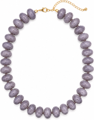 Erin McDermott Jewelry Silver Lining Grey Necklace