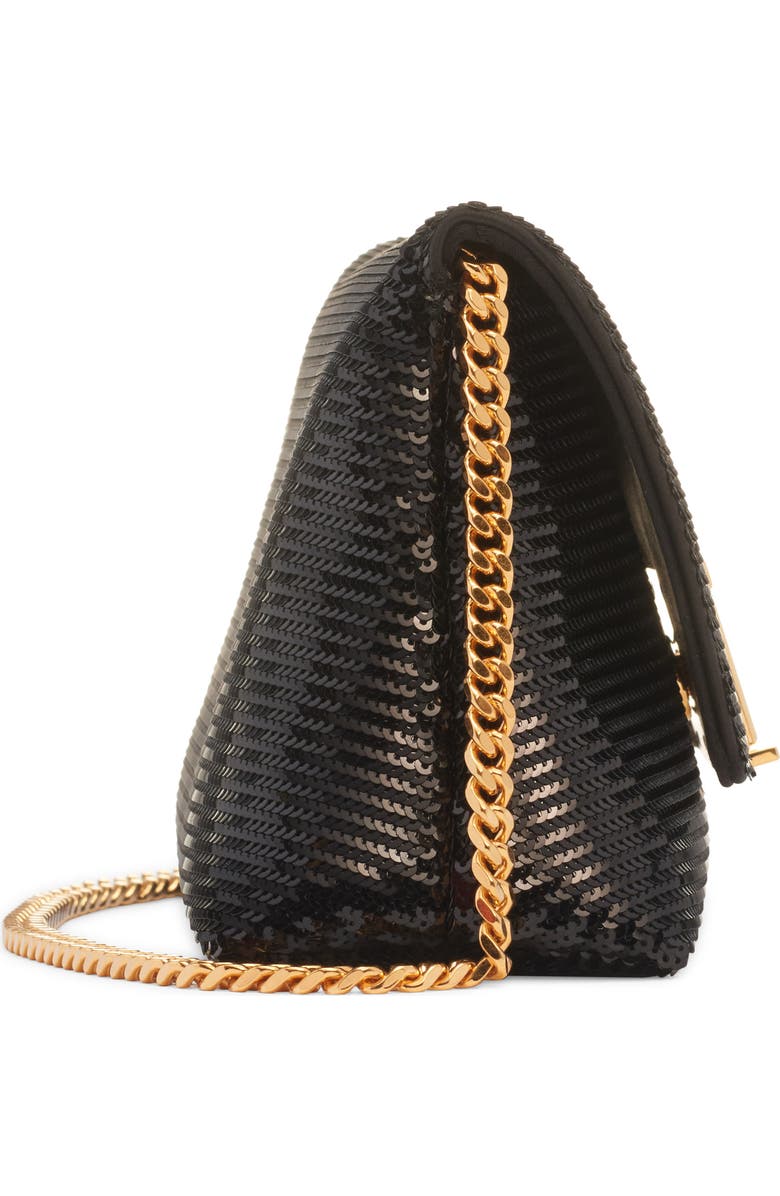 TOM FORD Mini Nobile Sequin Clutch, Alternate, color, 1N001 Black