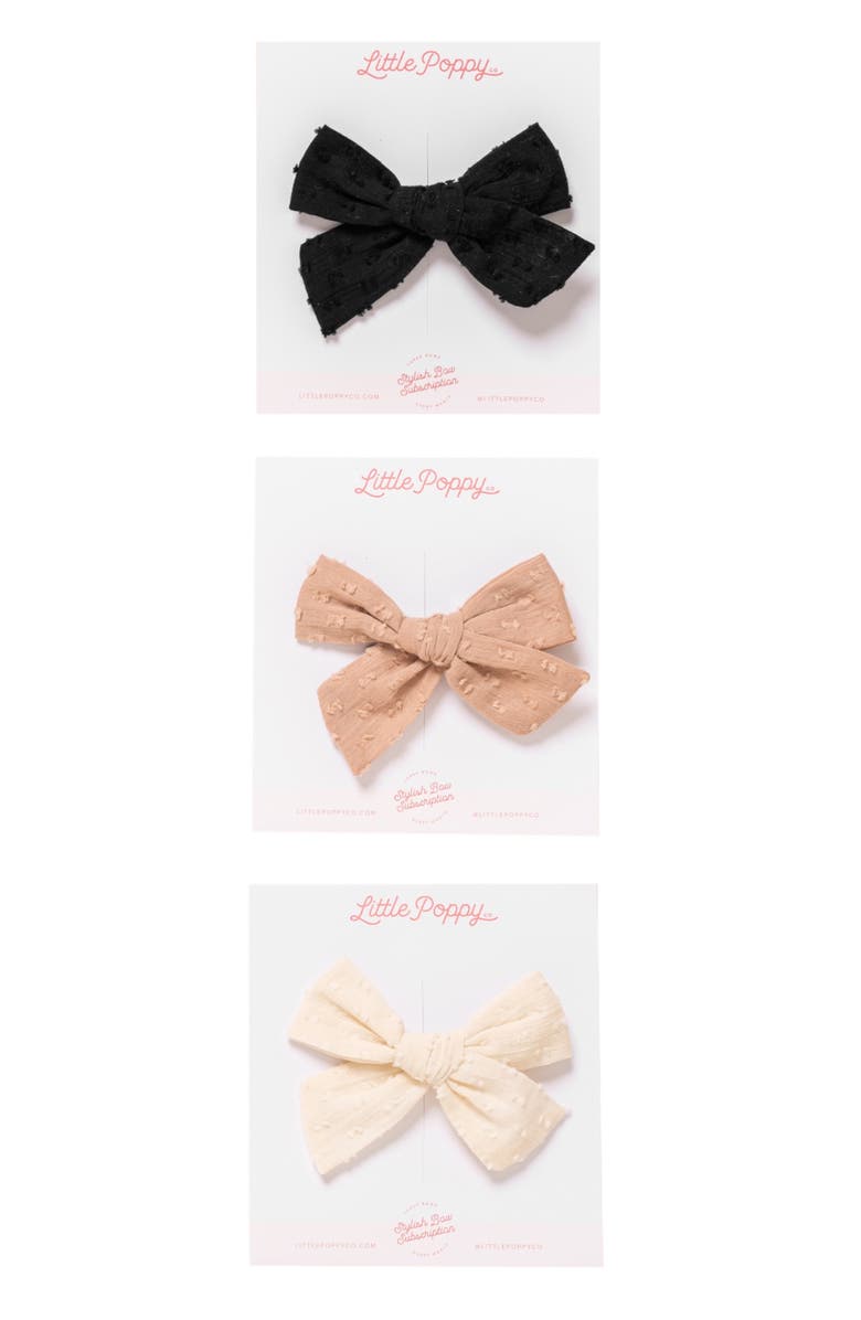 Little Poppy Co The Bow Clip Set, Main, color, The Paris