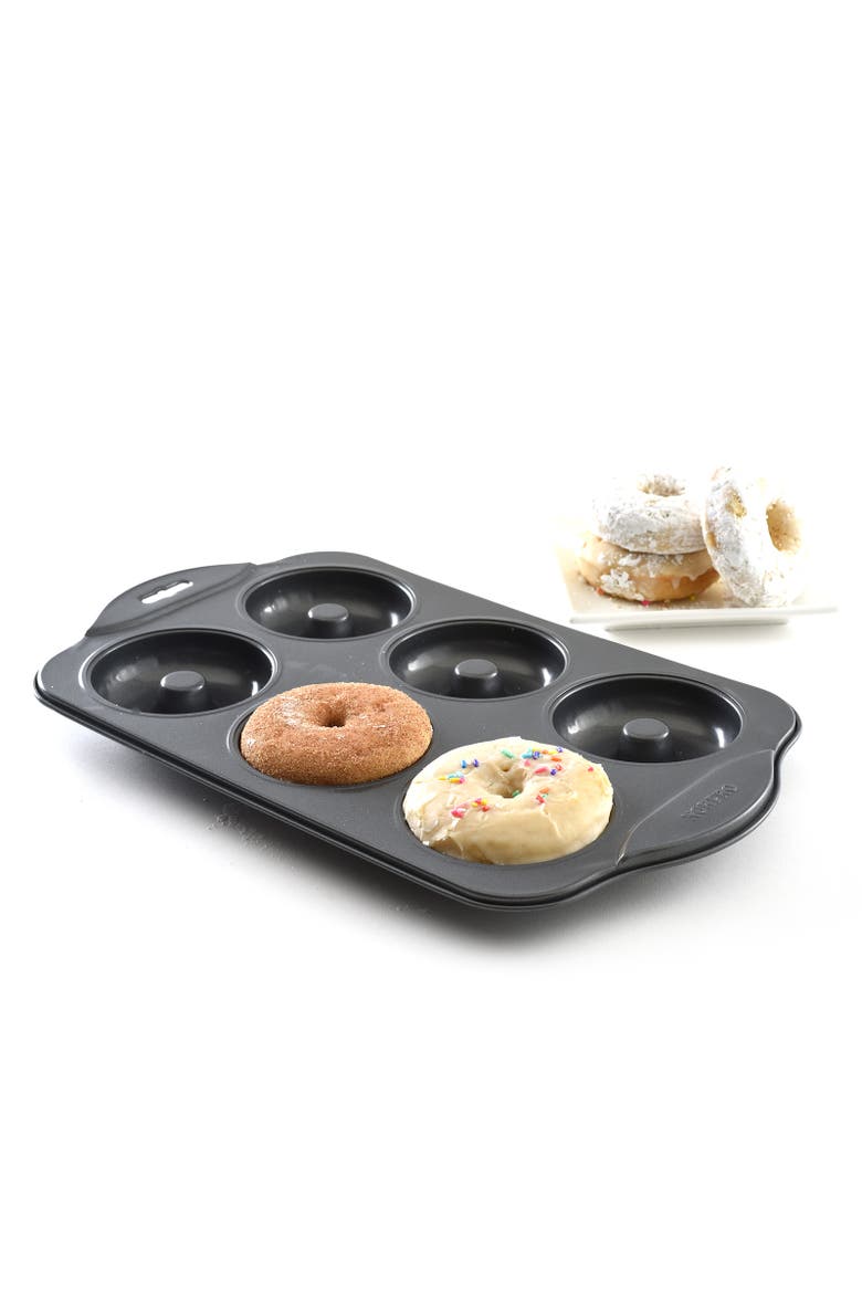 Nonstick 6-Cavity Donut Pan, Alternate, color, Black