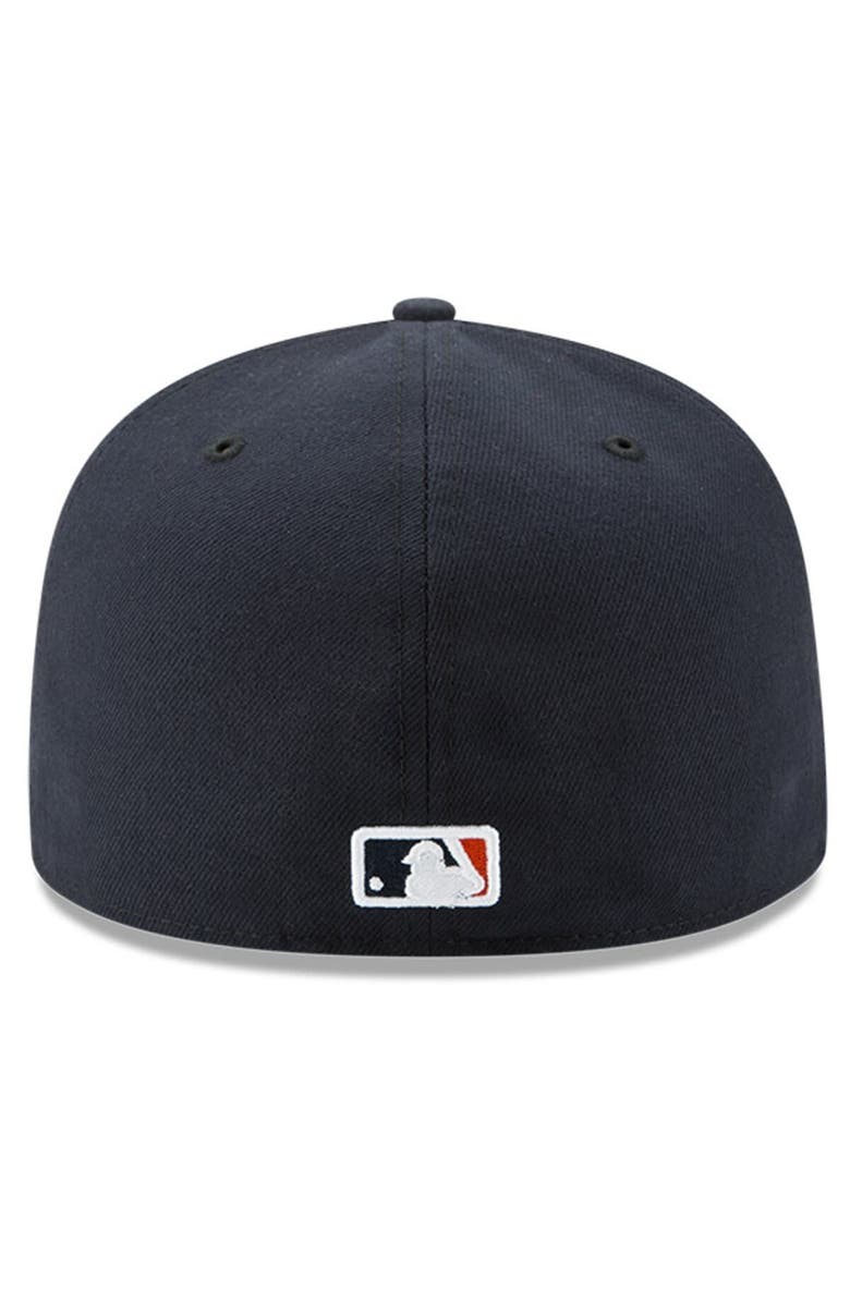 New Era Men's New Era Navy/Orange Houston Astros 2022 World Series Champions Road Side Patch 59FIFTY Fitted Hat, Alternate, color,