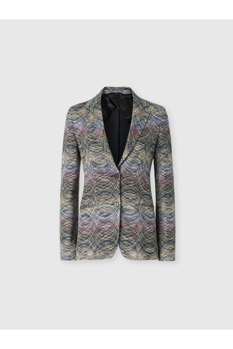 Viscose Lamé Blazer, Main, color, Multicoloured