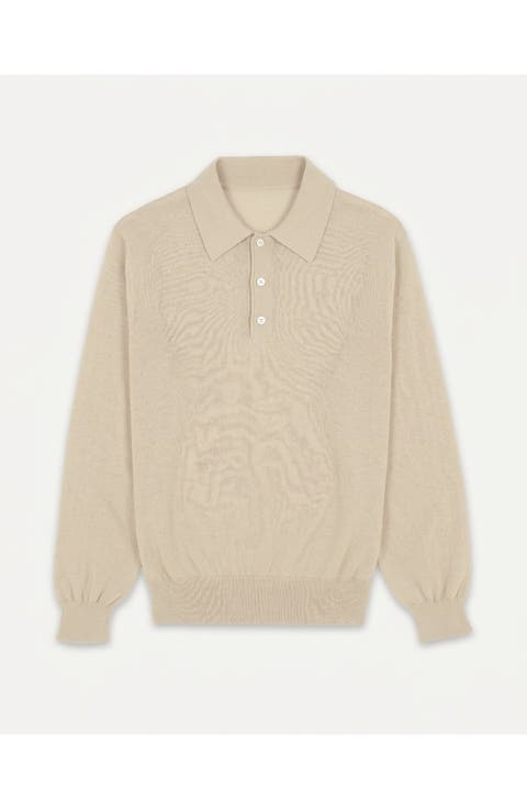 Bennet Long Sleeve Cotton Polo