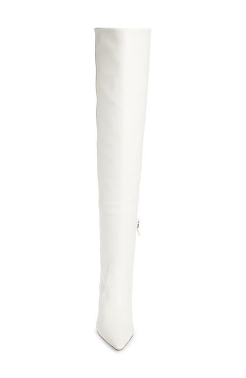 Stuart Weitzman Naomi Over The Knee Boot In White