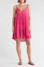 Elan Cover-Up Dress with Spaghetti Straps