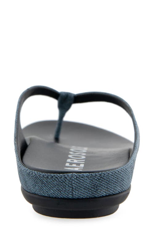 Aerosoles Fisher Sandal In Blue Jean Denim