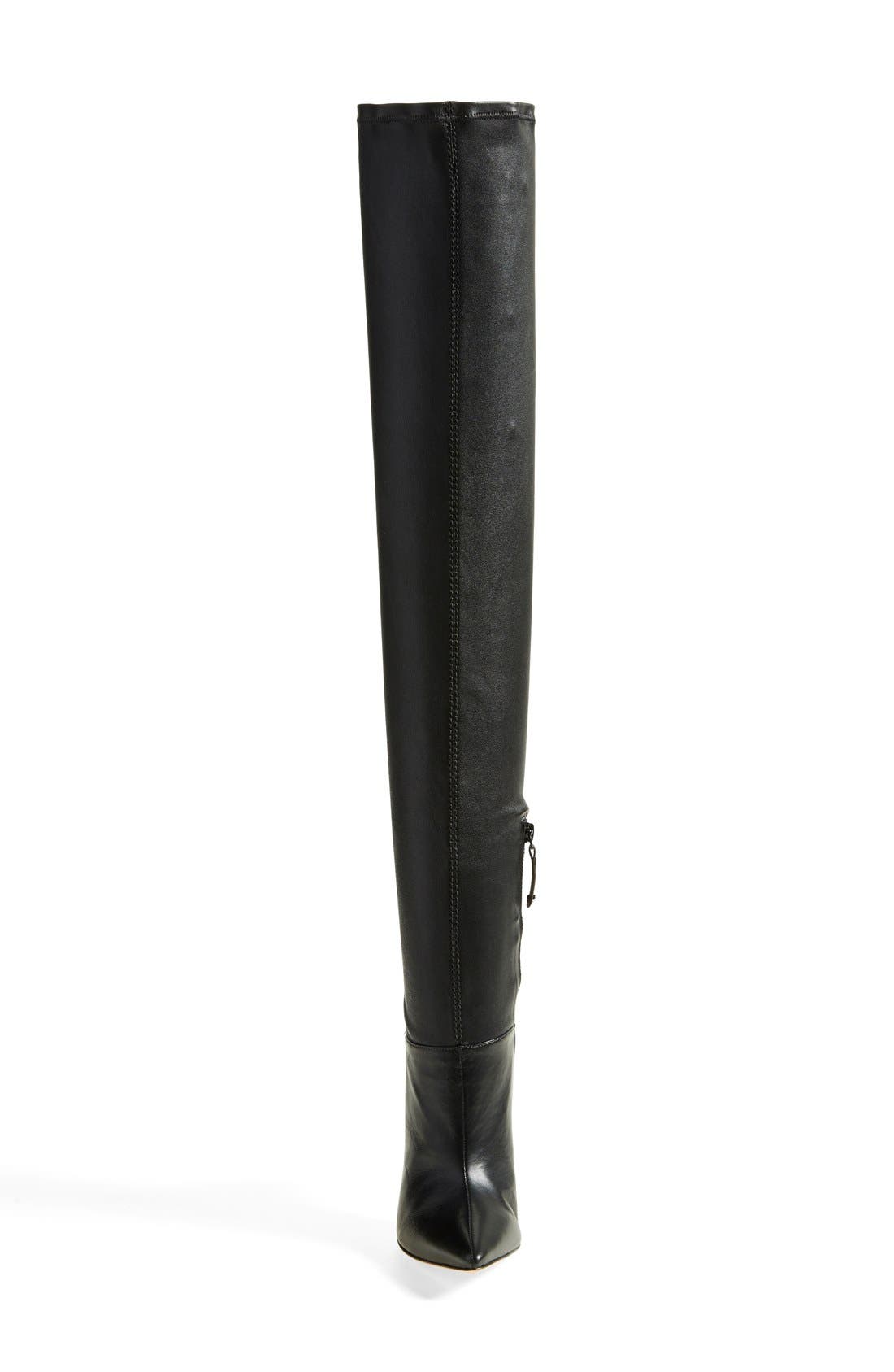 Alice + Olivia 'Dae' Over the Knee Boot, Alternate, color, 