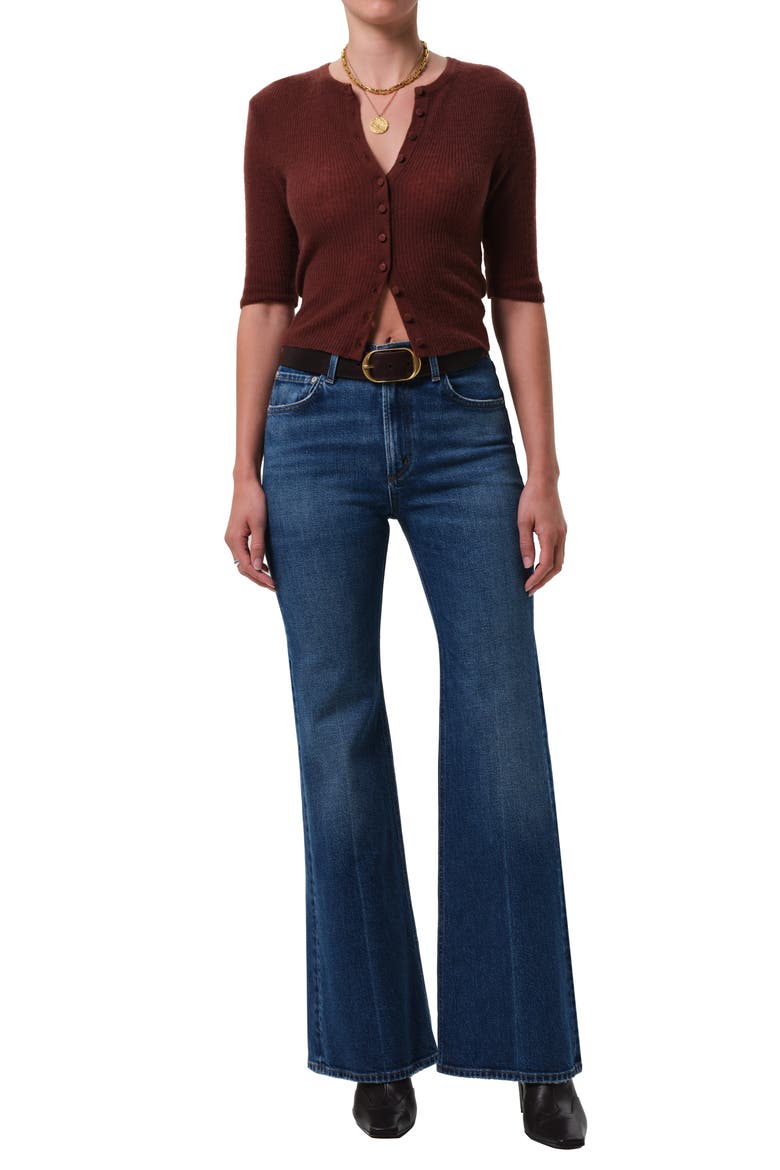 Kimberley High Waist Wide Leg Jeans, Alternate, color, CRUISEMED BLUE