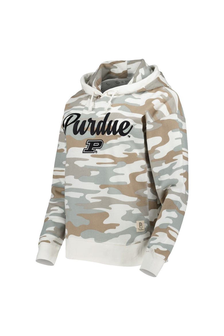 Women's Pressbox Camo Purdue Boilermakers San Pablo Pullover Hoodie, Alternate, color, Camo