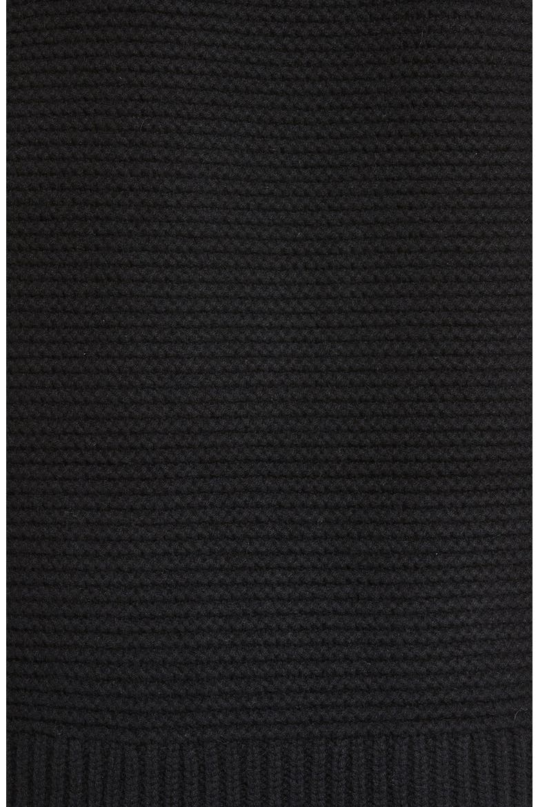 Wool & Cashmere Long V-Neck Cardigan, Alternate, color, BLACK